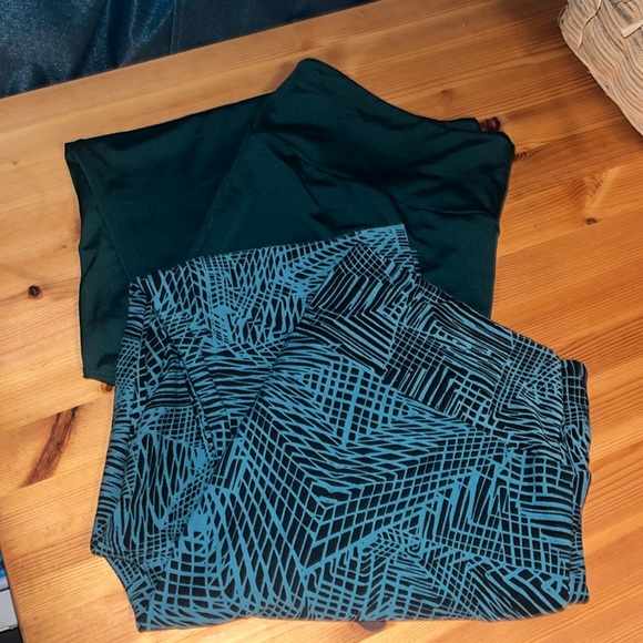 LuLaRoe Pants - Set of 2 Green Leggings
